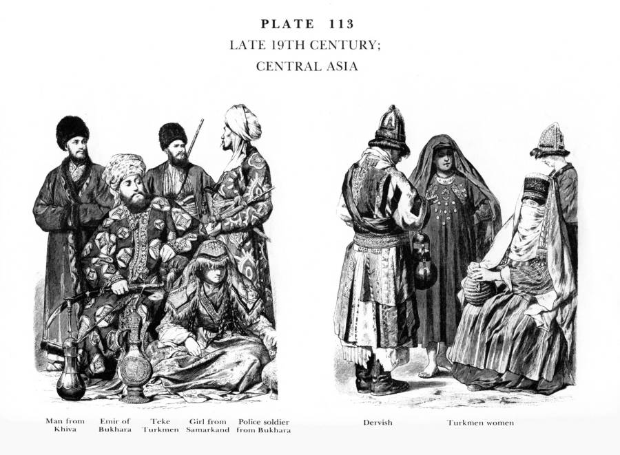 Planche 113a Fin du XIXe Siecle - Asie Centrale - Late 19Th Century - Central Asia.jpg